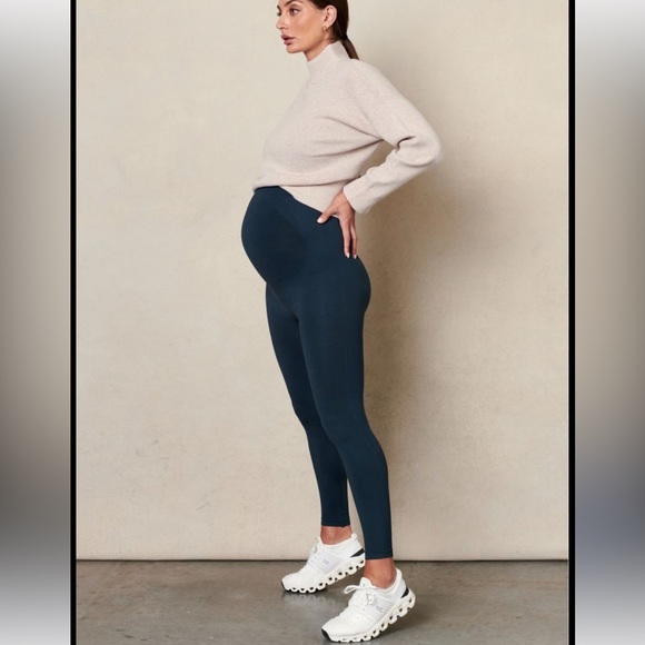 BLANQI every day maternity belly support leggings size medium color stor… - Picture 3 of 9